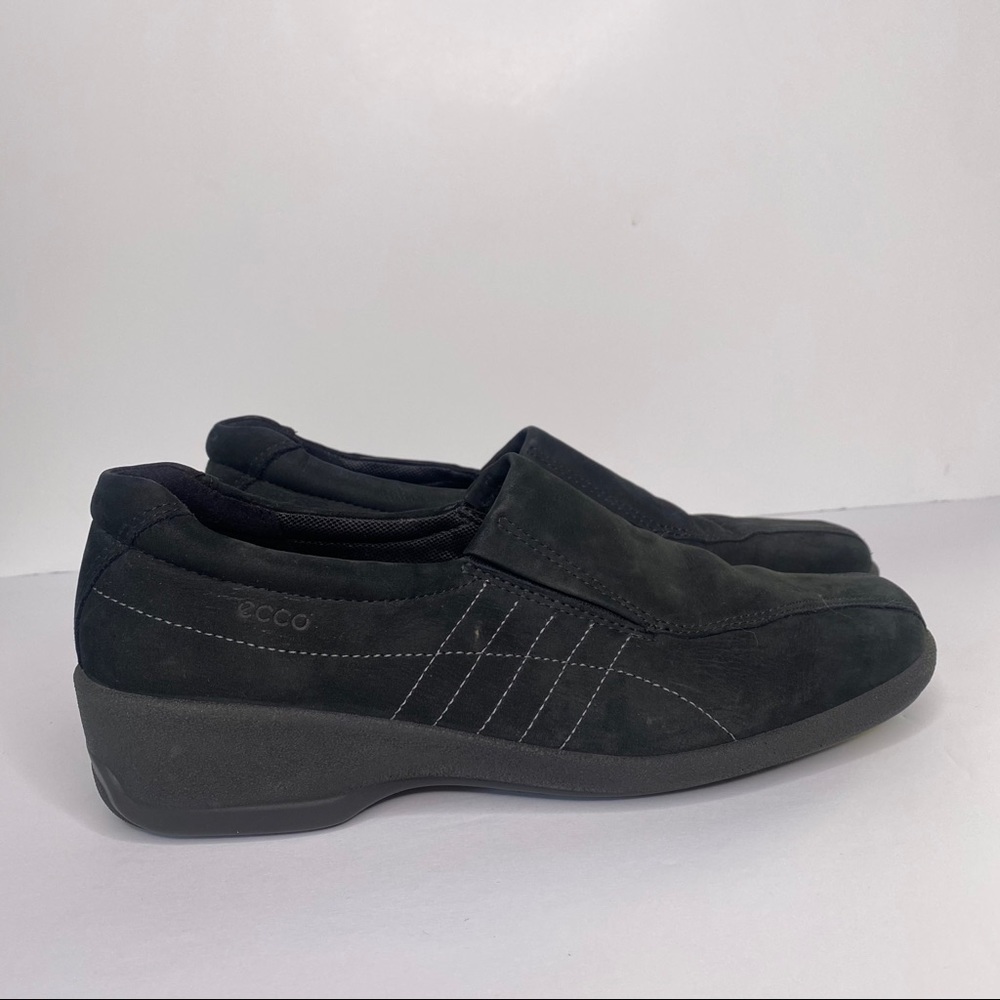 Ecco Shock Point Suede slip on womens 8 black
